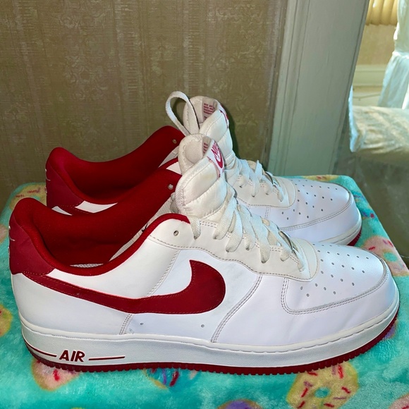 Nike  AF 1 Low Retro Summit White /University Red - Picture 9 of 12